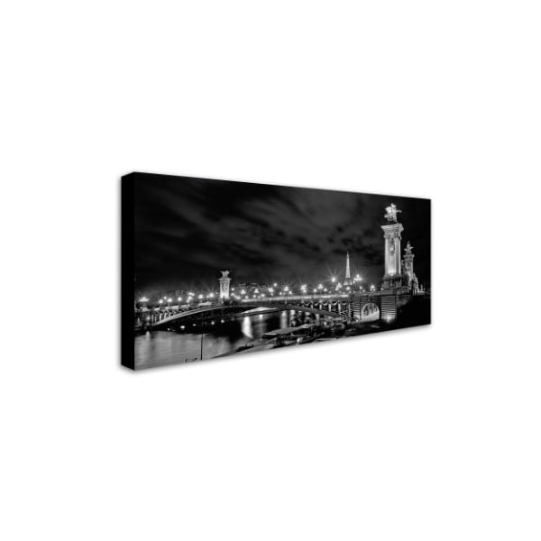 Preston 'Parisian Bridge' Canvas Art,24x47